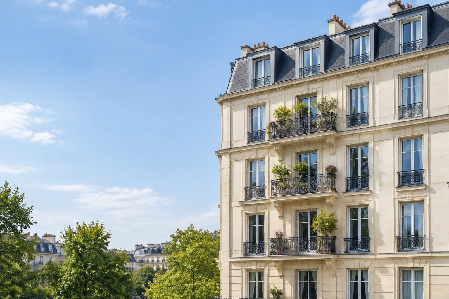 Immeuble résidentiel avec balcons